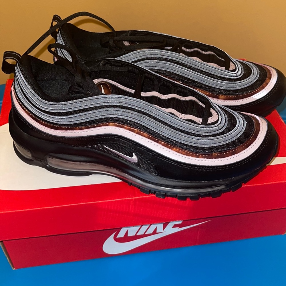 Nike Women’s Air Max 97 Sneakers Black Silver Pink
